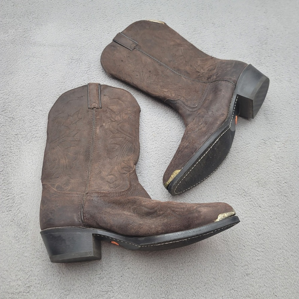Long Haul Boots Mens 12W Brown Leather Goodyear Welt Oil Resistant Made In USA